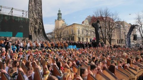 Бандуристи у Львові. Фото: Львівська міськрада