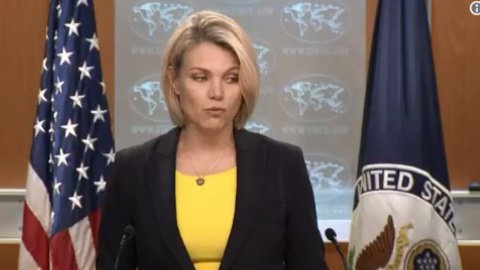 Гедере Науерт. Скриншот видео @StateDept