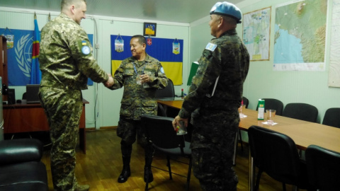 Українські миротворці познайомилися з командиром спецпідрозділу місії ООН з Гватемали в ДР Конго
