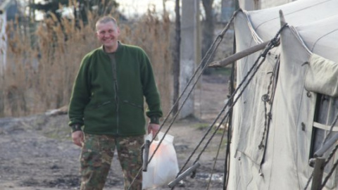 ​Бойцы АТО показали свою баню