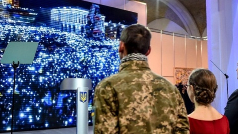 Порошенко выступил в четь третьей годовщины Евромайдана. Фото: twitter.com/poroshenko