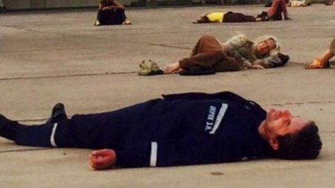 В аэропорту Дели Шкиряк поспал прямо на взлетной полосе. Фото: Facebook Оксаны Котовой