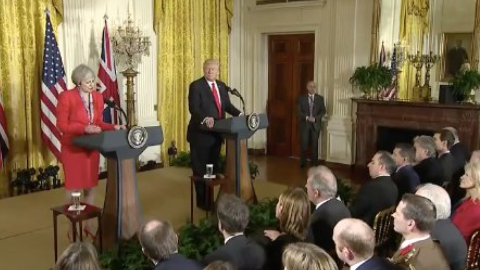 Дональд Трамп провел свою первую встречу с мировым лидером