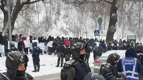 Акция протестов журналистов в Киеве. Фото: kp.ua
