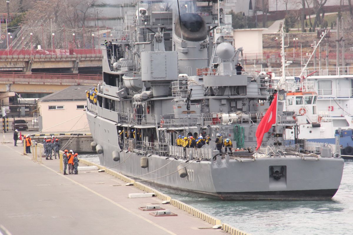 Кораблі НАТО в Одеському порту.  Фото: прес-служба Міноборони