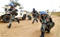Members of China's 5th peacekeeping infantry battalion to South Sudan. Photo by Zhu Xiaonan/Xinhua.