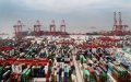 The container dock of Yangshan Port in Shanghai, east China. Photo by Xinhua/Ding Ting.