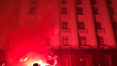 В порушення карантинних обмежень на Банковій проходить акція на підтримку Стерненка