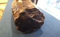 Photo shows an ancient stone artifact unearthed in northeast China's Jilin Province. Photo provided to Xinhua.