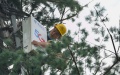 Installation of equipment for the 5G Internet network in China. Photo by Xinhua.