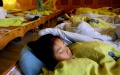China's sleeping children. Photo by Xinhua.