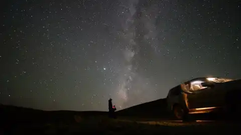 The Milky Way. Photo by Xinhua/Ahmad Kamal.