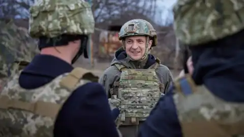 Зеленский посетил место гибели 26 марта 4 военных на Донбассе