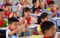 Pupils having class at the Beilin Primary School built with supports from Guangdong Province in the Rongshui Miao Autonomous County in south China's Guangxi Zhuang Autonomous Region. Photo by Xinhua/Huang Xiaobang.