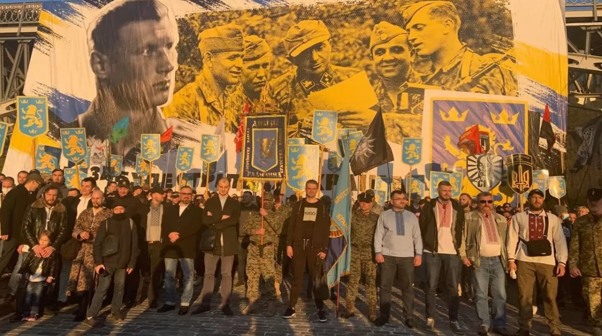 Конец марша. Фото: Українські Новини