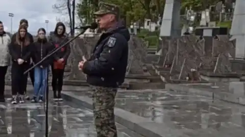 Во Львове анонсировали марш последователей дивизии СС "Галичина" по Донецку и Москве. Фото: youtube.com/Варіанти Львів
