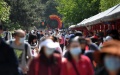 People visit a Chinese garden tea cultural festival at Badachu Park in Beijing, capital of China. Photo by Xinhua/Li Jundong.