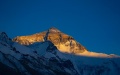 Mount Qomolangma (Everest) at sunset. Photo by Xinhua/Purbu Zhaxi.