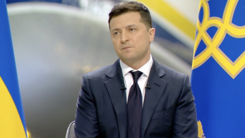 Пресконференція Зеленського 20 травня 2021. Скріншот трансляції