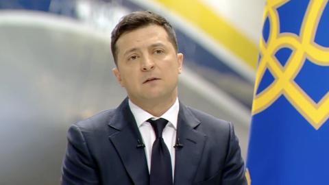 Пресконференція Зеленського 20 травня 2021. Скриншот трансляції