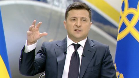 Пресконференція Зеленського 20 травня 2021. Скриншот трансляції