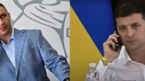 Віталій Кличко і Володимир Зеленський. Скриншот: YouTube/ Ігор Малий