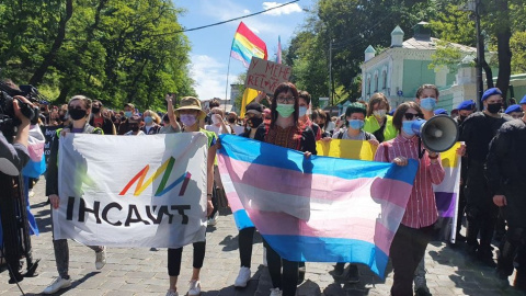 Марш трансгендеров состоялся в Киеве. Фото: "Суспільне"