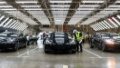 China-produced sedans at Tesla's gigafactory in Shanghai, east China. Photo Xinhua/Ding Ting.