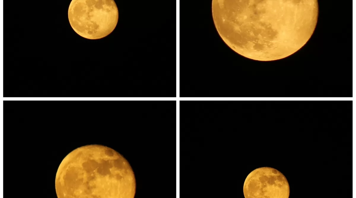Лунное затмение. Фото: twitter/CNNEE Лунное затмение. Фото: twitter/CNNEE