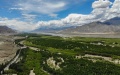 A shelter forest along the Yarlung Zangbo River in Shannan, southwest China's Tibet Autonomous Region. Photo by Xinhua/Jigme Dorje.