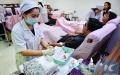 Blood donations in China.  Photo by Xinhua.