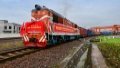A China-Europe freight train. Photo by Xinhua.