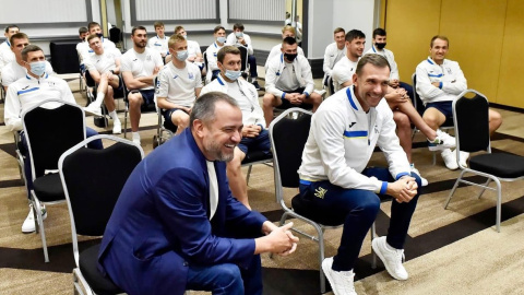 Збірна України з футболу. Фото: Telegram / Володимир Зеленський