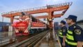 China-Europe freight train. Photo by Xinhua.