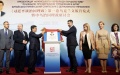 Leaders of Ukrainian political parties at the presentation of Xi Jinping's book. Photo by Xinhua.