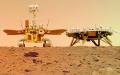 The China National Space Administration released new images taken by the country's first Mars rover Zhurong. Photo provided to Xinhua.