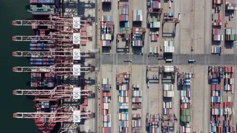 Container terminal of Tianjin Port in north China's Tianjin Municipality. Photo by Xinhua/Zhao Zishuo.