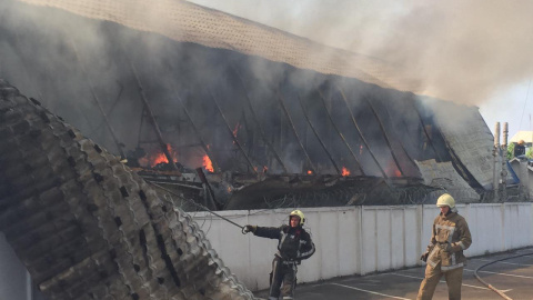 Пожежу вдалося локалізувати за півтори години. Фото: ДСНС