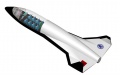 China's reusable suborbital carrier. A computer-generated concept of the China Academy of Launch Vehicle Technology spaceplane. Photo by Xinhua.