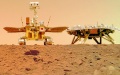 Photo released by the China National Space Administration (CNSA) shows a selfie of China's first Mars rover Zhurong with the landing platform. Photo by CNSA/Handout via Xinhua.