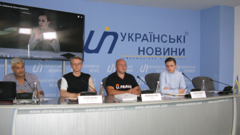 Пресс-конференция в информационном агентстве "Українськi Новини".