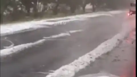 Снег под Одессой. Скриншот видео