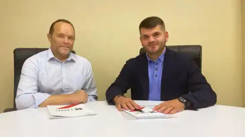 Джон Ківінен та Антон Кучухідзе. Фото: uagc.org.ua