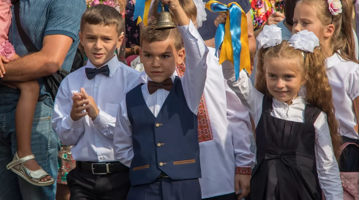 День знаний в школах Киева. Фото: 
