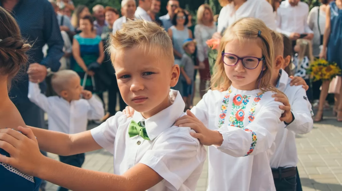 День знаний в школах Киева 1 сентября. Фото: 