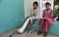 Injured children in Afghanistan. Photo by Xinhua.