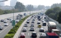 Vehicles proceed slowly on the expressway around Guangzhou, capital city of south China's Guangdong Province. Photo by Xinhua/Lu Hanxin.