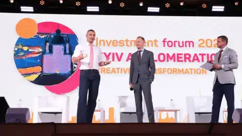 Виталий Кличко на Инвестиционном форуме в Киеве. Фото: kmr.gov.ua