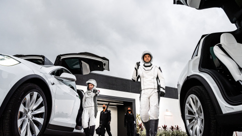 Космические туристы. Фото: SpaceX