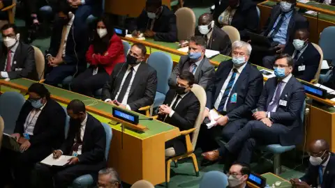 Зеленский на открытии 76-й Генассамблеи ООН в США. Источник: Офис Президента 